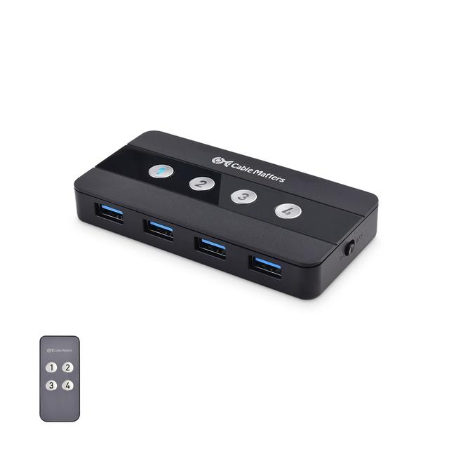 Cable Matters 202060 4-Port USB 3.0 switch with remote control