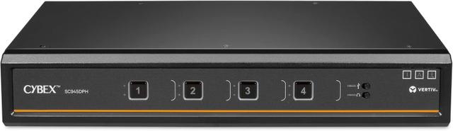 Vertiv Cybex SC945DPH-400 Secure KVM 4-Port Dual Head USB-C CAC NIAP TAA