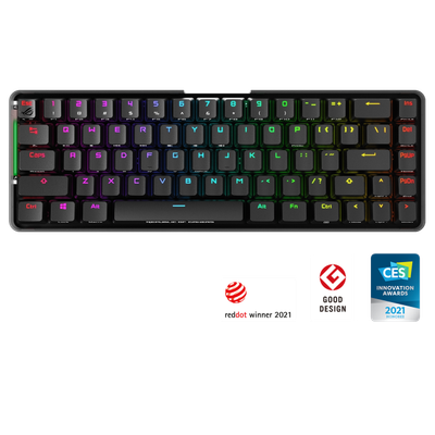 ASUS ROG Falchion (65%/ROG RX Mechanical/Wireless 2.4GHz + USB-C/Detachable Numpad/Per-Key RGB)