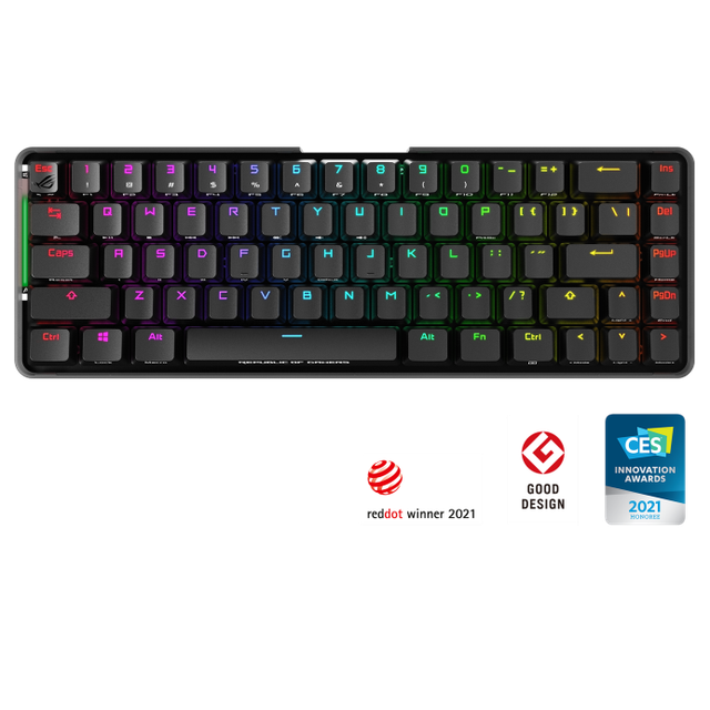 ASUS ROG Falchion 65% wireless mechanical gaming keyboard with per-key RGB