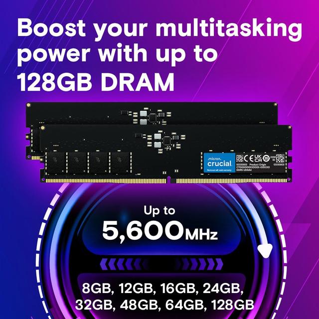 Crucial CT32G56C46U5ES.M16B2 32GB DDR5-5600 CL46 desktop memory