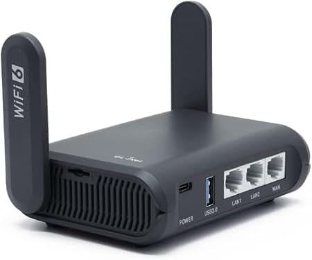 GL.iNet Slate AX GL-AXT1800 Wi-Fi 6 travel router