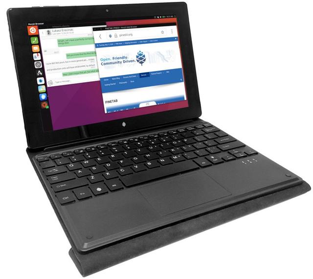 Pine64 PineTab open source ARM 64-bit tablet, official product photo