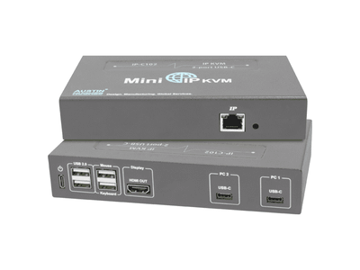 Austin Hughes 2-Port Mini USB-C IP KVM IP-C102 ($860.00)