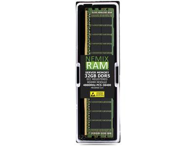 Nemix RAM 32GB DDR5-4800 ECC RDIMM (32GB DDR5-4800 ECC RDIMM/CL40/1Rx4/1.1V/288-Pin/EPYC-Validated)