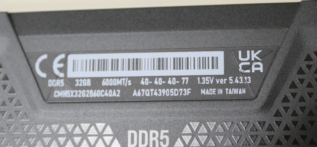 Corsair Vengeance RGB CMH5X32G2B60C40A2 64GB (2x32GB) DDR5-6000 CL40 memory kit
