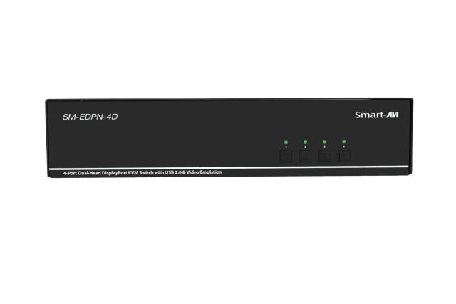 SmartAVI SM-EDPN-4D-S 4-Port Dual-Head DisplayPort KVM Switch