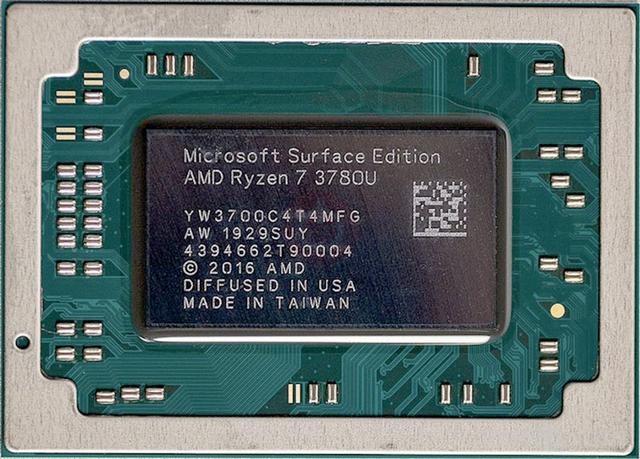 AMD Ryzen 7 3780U mobile processor chip (Microsoft Surface Edition)