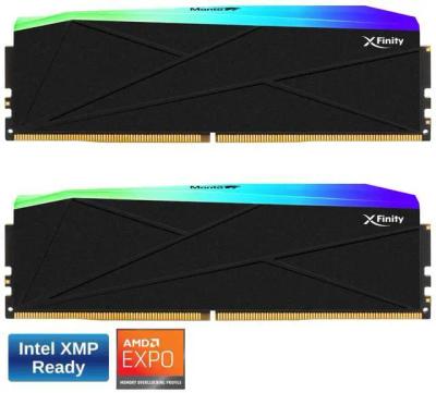 V-Color Manta XFinity RGB TMXFL1660830KWK (32GB 2x16GB Kit/DDR5 6000MHz/CL30/RGB/Intel XMP 3.0 + AMD EXPO)