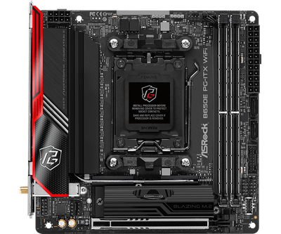 ASRock B650E PG-ITX WiFi (AM5/AMD B650E/Mini-ITX/10+2+1 105A SPS/Server-Grade 10-Layer PCB)