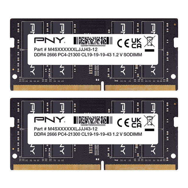 PNY Performance MN16GSD42666 16GB DDR4 2666MHz SO-DIMM Laptop Memory
