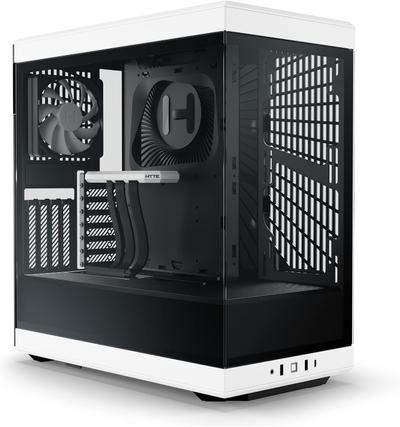 Hyte Y40 (Mid-Tower ATX/Compact Dual-Chamber Panoramic Glass/3x 120mm Fans Included/Smaller Showcase Design)