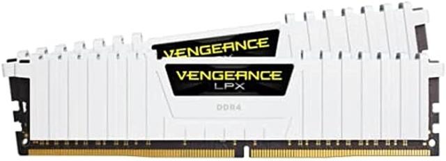 Corsair Vengeance LPX DDR4 16GB (2x8GB) 3200MHz CL16 low-profile desktop memory kit, white, no RGB