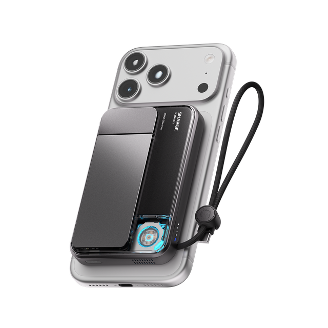 Sharge ICEMAG 3 (M3) power bank, 10,000mAh, 35W, Qi2 25W magnetic wireless charging with active cooling