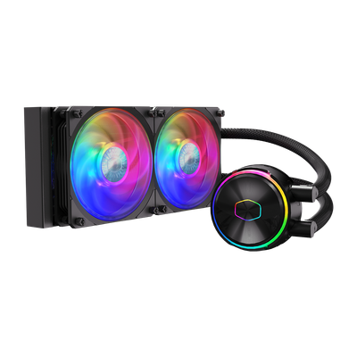 Cooler Master MasterLiquid PL240 Flux (240mm AIO Liquid/PWM Pump/Compact Radiator Size)