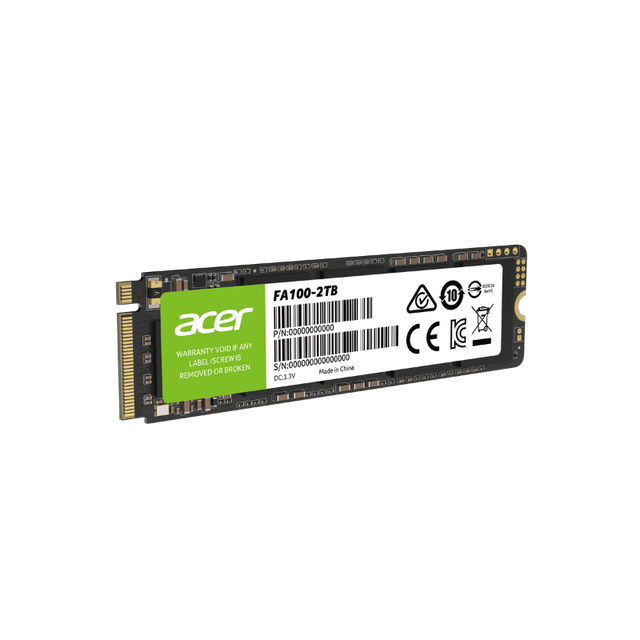 Acer FA100 M.2 NVMe SSD with Micron B27B NAND
