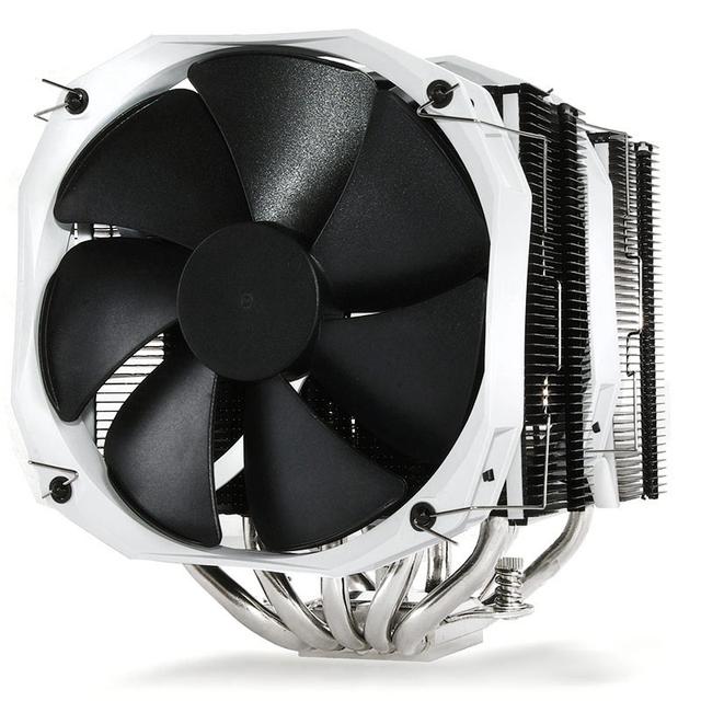 Phanteks PH-TC14PE dual-tower CPU air cooler with two 140mm fans in black