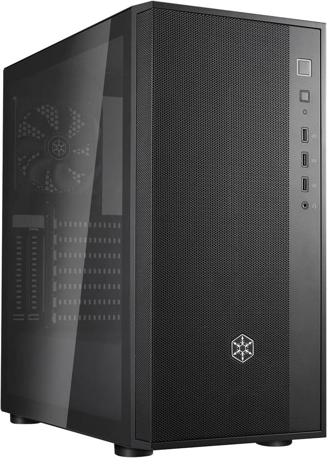 SilverStone FARA R1 Black Tempered Glass Mid-Tower ATX Case