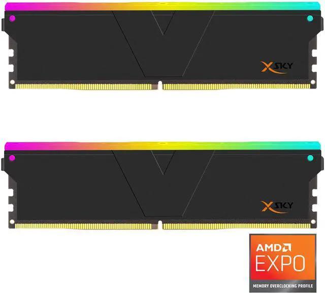 V-Color Manta XSky RGB TMXSAL1660830KWK 32GB (2x16GB) DDR5-6000 CL30 Black