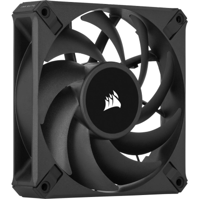 Corsair AF120 Elite (120mm/63.1 CFM/1.85 mmH2O Static Pressure/2100 RPM Max/33 dBA/Fluid Dynamic Bearing/No RGB/PWM)