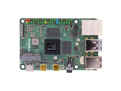 Radxa ROCK 5A (Single-Board Computer/Rockchip RK3588S/Octa-Core Cortex-A76+A55/Up to 16GB LPDDR4X/Compact Pi 5 Rival)