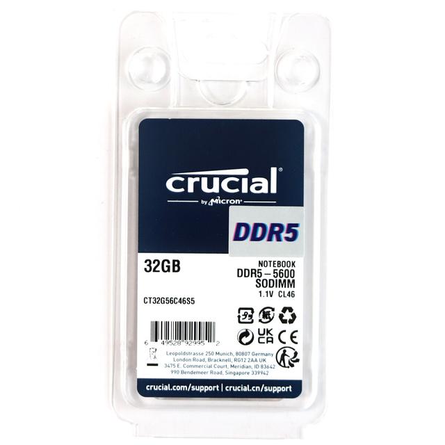 Crucial CT32G56C46S5 32GB DDR5-5600 CL46