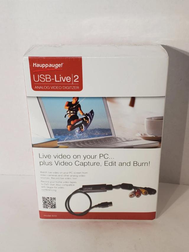 Hauppauge USB-Live2 Analog Video Digitizer Capture Device