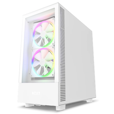 NZXT H5 Elite (Mid-Tower ATX/Tempered Glass Front & Side/3x F-Series RGB Fans/Built-In Fan Controller)
