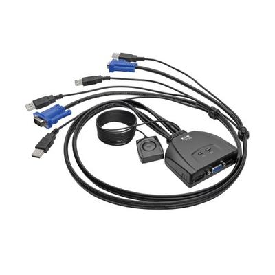 Tripp Lite B032-VU2 2-Port USB/VGA Cable KVM Switch with Audio and Peripheral Sharing