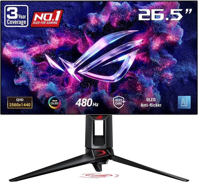 ASUS ROG Swift OLED PG27AQDP 27-inch QHD WOLED 480Hz gaming monitor