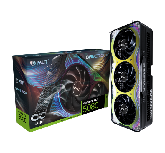 Palit GameRock OC GeForce RTX 5080 16GB graphics card