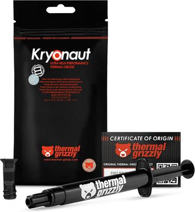 Thermal Grizzly Kryonaut (Silicone-Based/12.5 W/mK/Non-Conductive/Premium Enthusiast and Overclocking Pick)