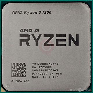 AMD Ryzen 3 1200 processor chip photo