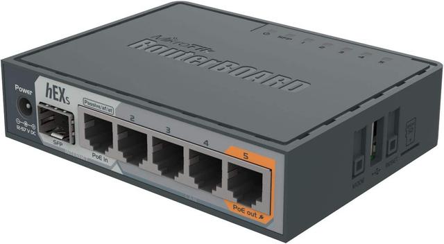 MikroTik hEX S Gigabit Ethernet router with SFP port