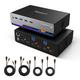 TESmart HKS202-M24 (Dual Monitor HDMI 2.1 KVM Switch / 2 PCs 2 Monitors / 4K@144Hz / $359)