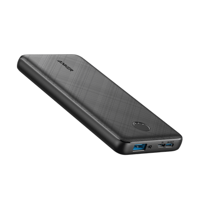 Anker 313 Power Bank (PowerCore 10K, 10,000mAh, USB-C/USB-A/Micro-USB, 15W)