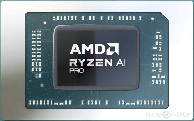 AMD Ryzen 7 PRO 8845HS mobile processor chip