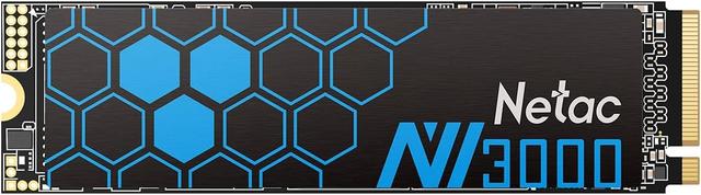 Netac NV3000 PCIe Gen3 x4 M.2 2280 NVMe internal SSD with aluminium heatspreader