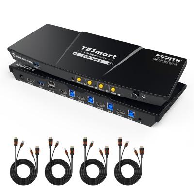 TESmart HKS401-M23 (4-Port HDMI 2.1 KVM Switch / 8K@60Hz / Zero-Delay Switching / $329.99)