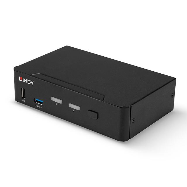 Lindy 39312 2 Port DisplayPort 1.4 USB 3.0 & Audio KVM Switch
