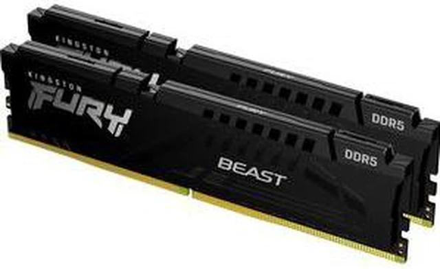 Kingston FURY Beast KF548C38BBK2-16 16GB (2x8GB) DDR5 4800MHz CL38 desktop memory kit, black, no RGB
