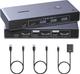 UGREEN USB-C DisplayPort KVM Switch (1 Monitor, 2 Computers, 8K@60Hz, Aluminum)