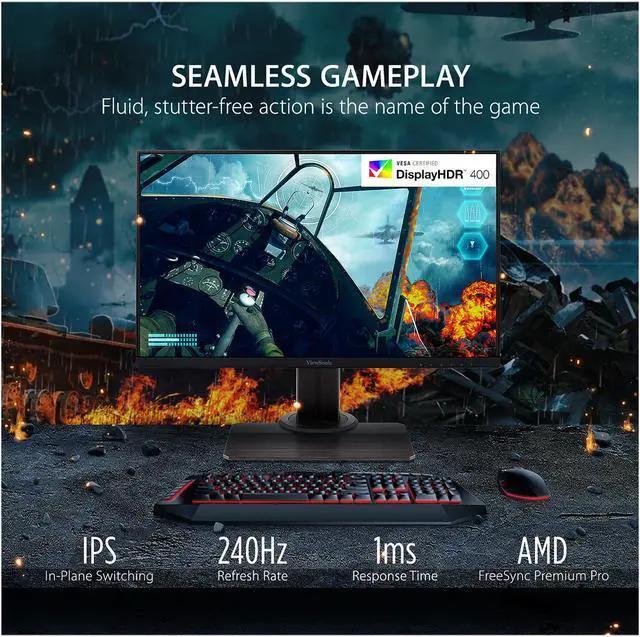 ViewSonic XG2431 24 inch 240Hz gaming monitor, front view
