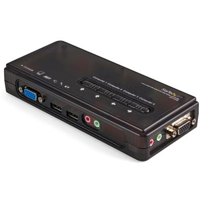 StarTech SV411KUSB (VGA / 4 Computers / USB Kit w/ Cables & Audio / Mini KVM)