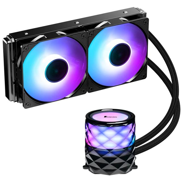 Jonsbo TW3-240 240mm AIO liquid CPU cooler with dual 120mm fans