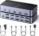 UGREEN 8K@60Hz DisplayPort KVM Switch (2 Computers, 2 Monitors, Aluminum)