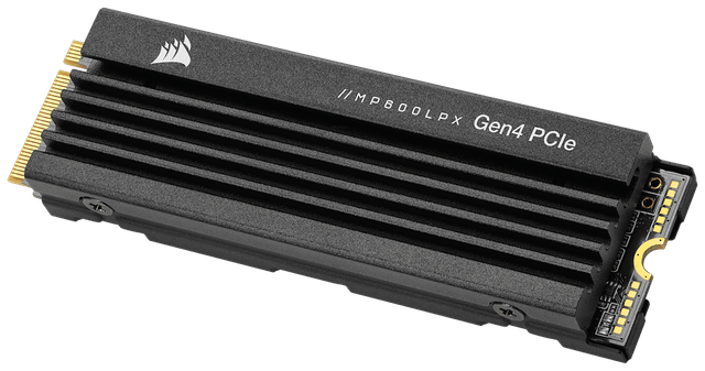 Corsair MP600 PRO LPX PCIe 4.0 NVMe M.2 SSD with low-profile heatsink
