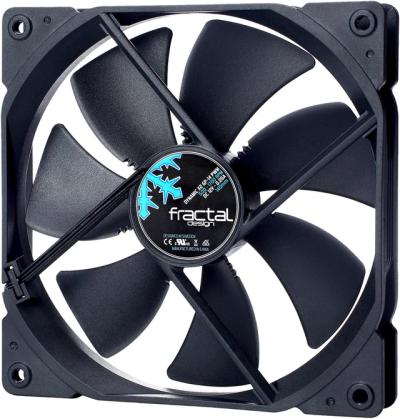 Fractal Design Dynamic X2 GP-14 PWM (140mm/68.4 CFM/1.35 mmH2O Static Pressure/1000 RPM Max/18.0 dBA/LLS Bearing/No RGB/PWM)