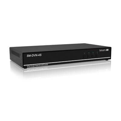 SmartAVI SM-DVN-4S (4-Port DVI-I Dual Link KVM with Audio and USB)