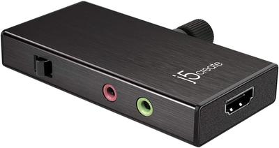 j5create JVA02 (External USB 3.0 / 1080p60 Capture / 1080p60 Passthrough / Built-in Audio Mixing Dial)
